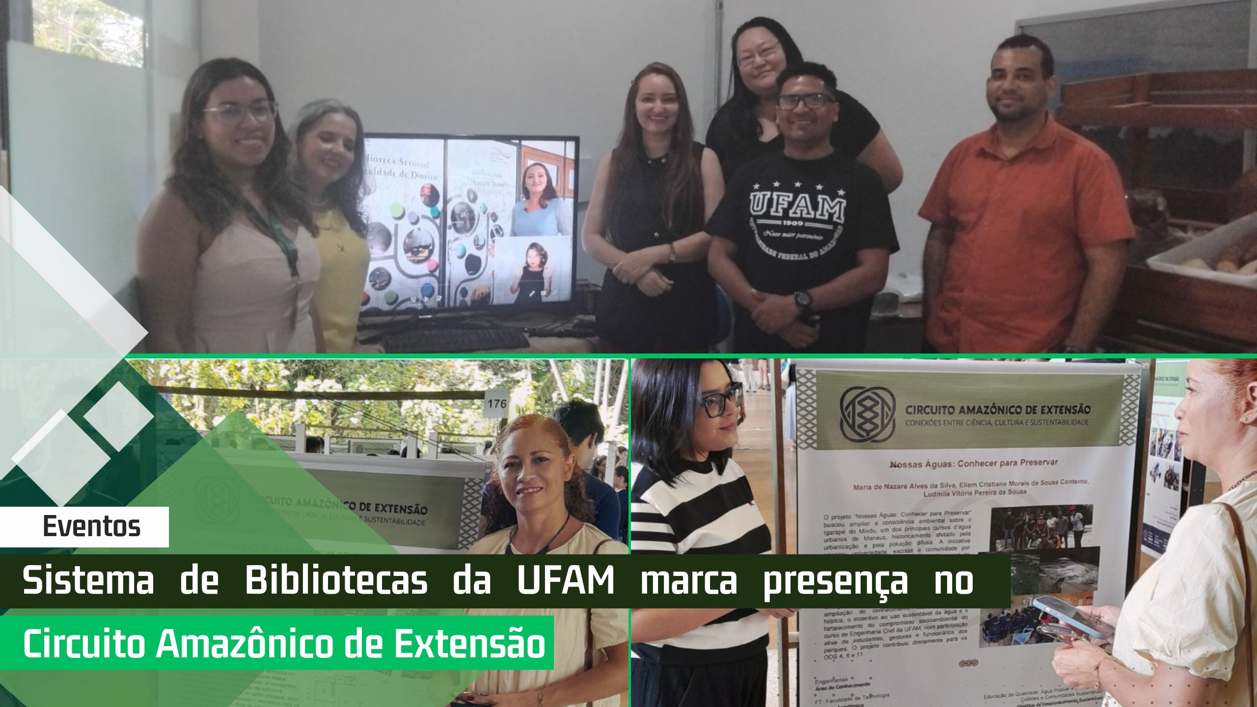 Sistema de Bibliotecas da UFAM marca presença no Circuito Amazônico de Extensão