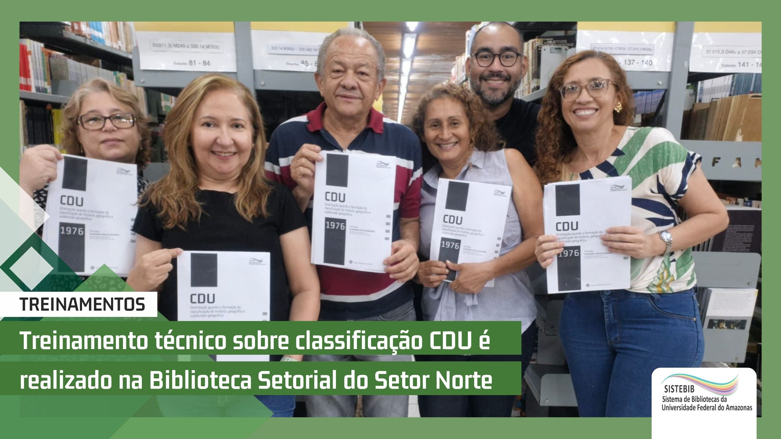 Treinamento técnico sobre classificação CDU é realizado na Biblioteca Setorial do Setor Norte