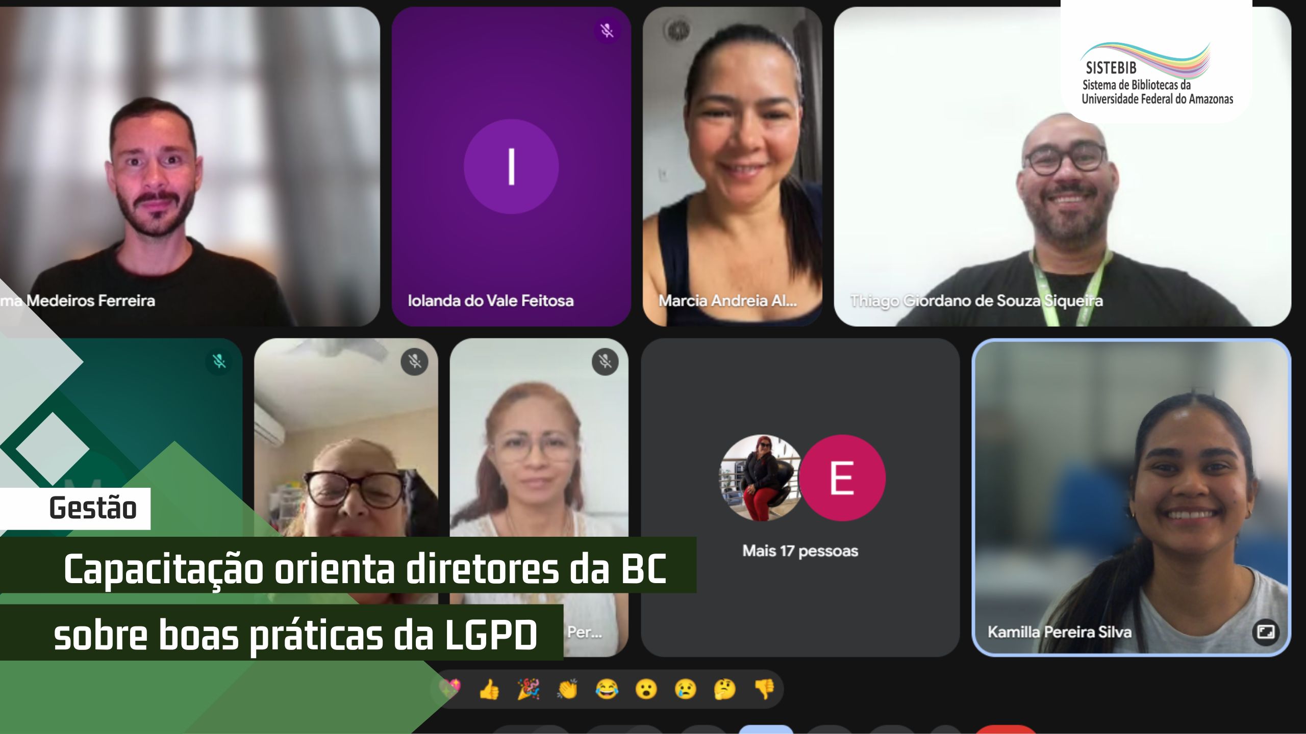 Capacitação orienta diretores da BC sobre boas práticas da LGPD