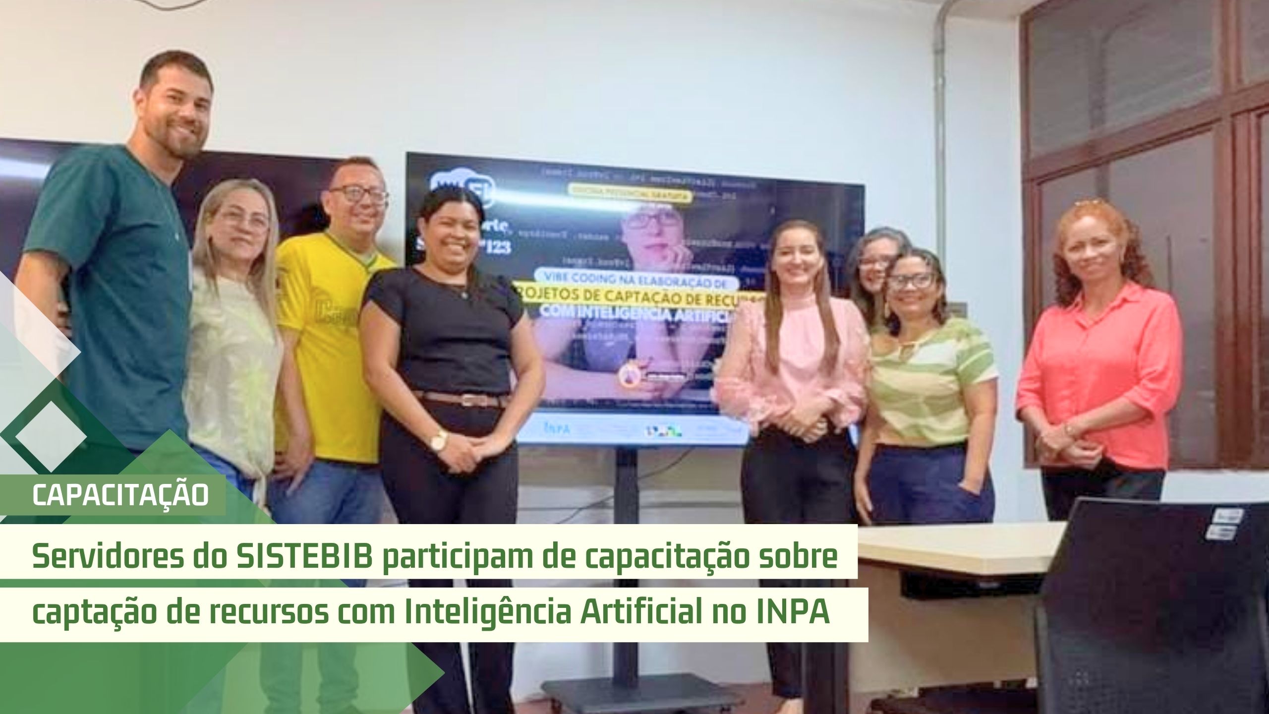 Servidores do SISTEBIB participam de capacitação sobre captação de recursos com Inteligência Artificial no INPA