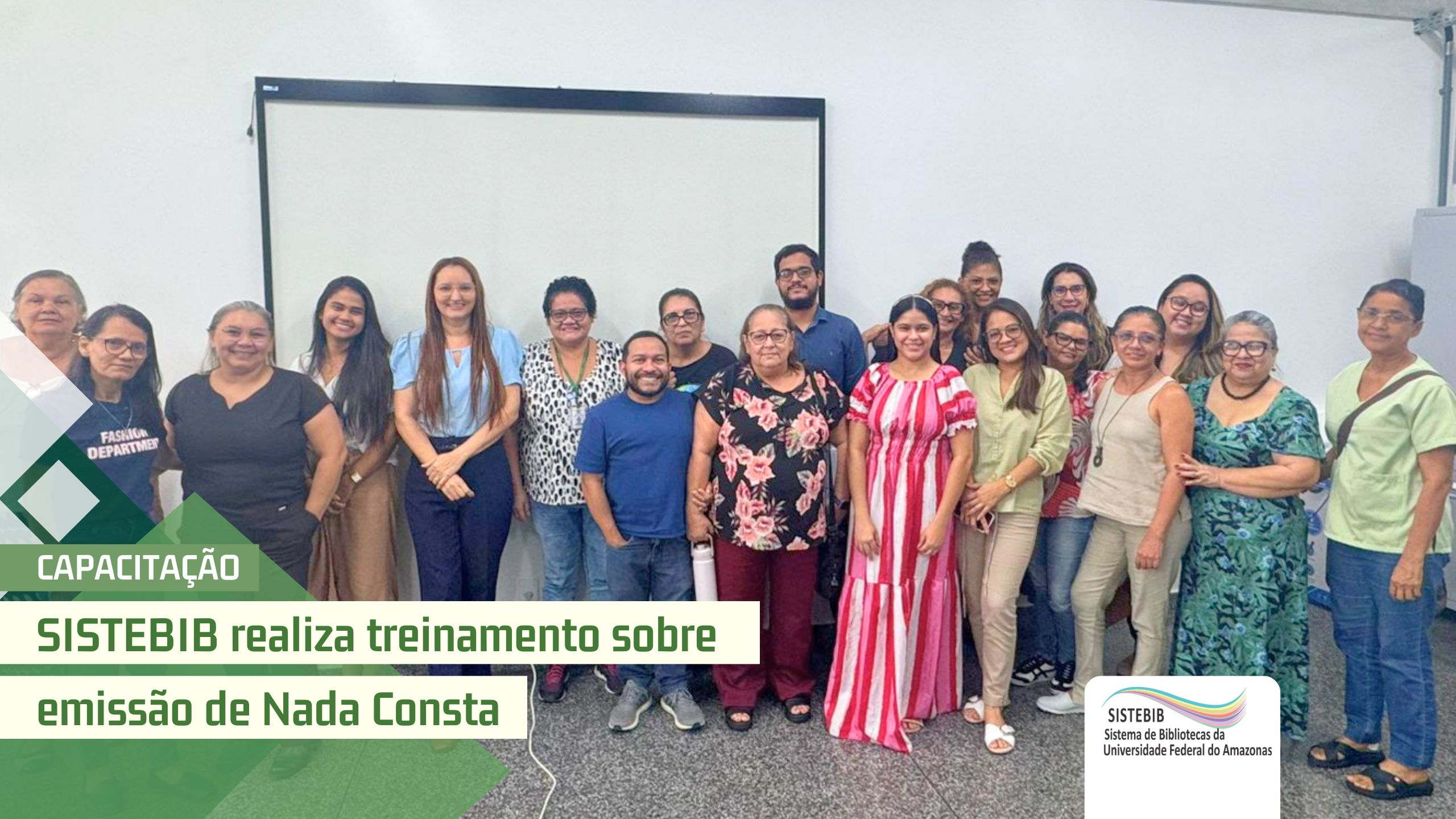 SISTEBIB realiza treinamento sobre emissão de Nada Consta