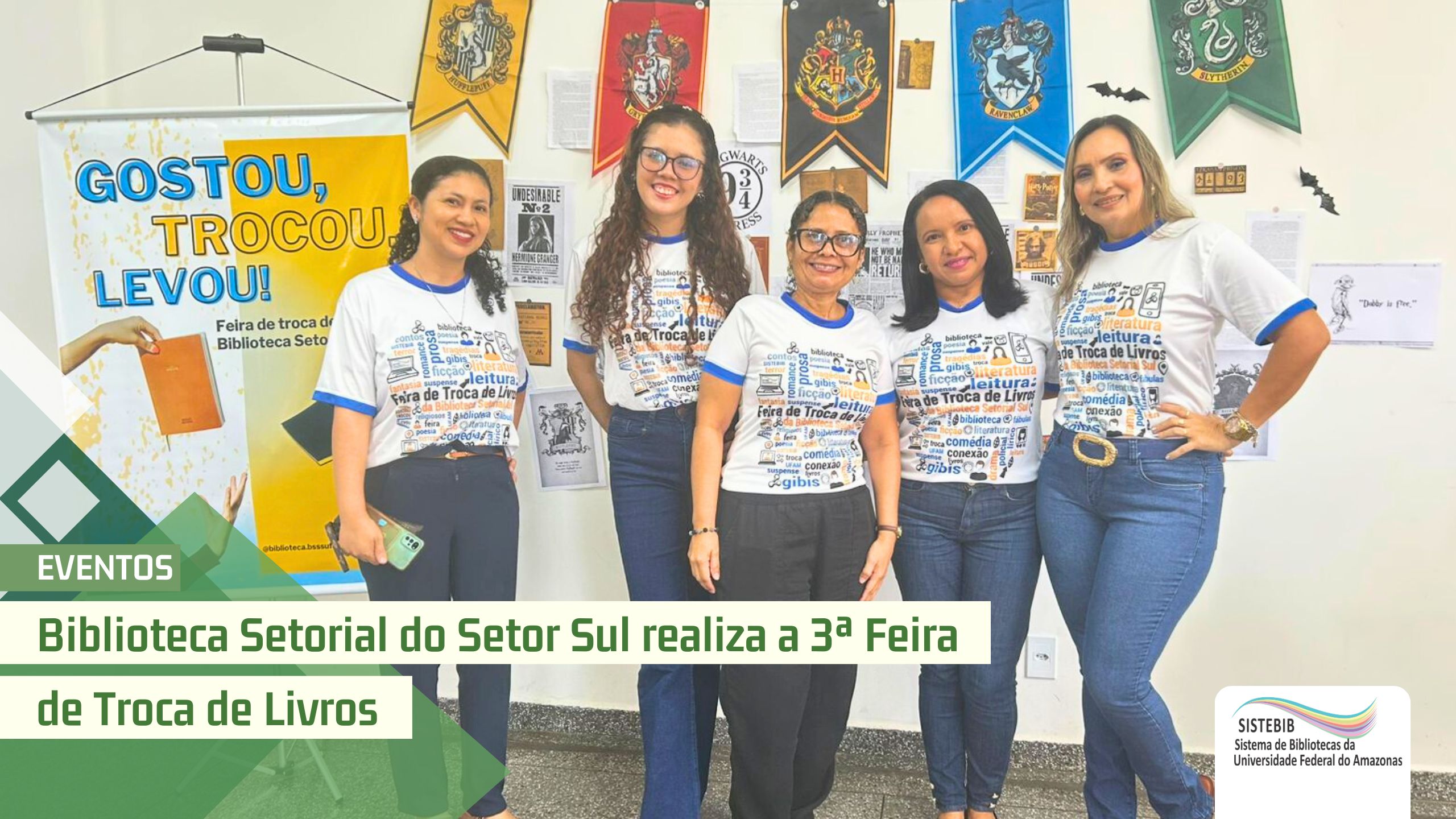 Biblioteca Setorial do Setor Sul realiza a 3ª Feira de Troca de Livros